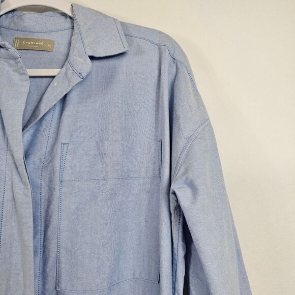 Everlane The Oxford Shirtdress Blue Base - Size XS - Picture 5 of 12